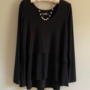 Sympli EUC Tiered Scoopneck Tunic Sz 6